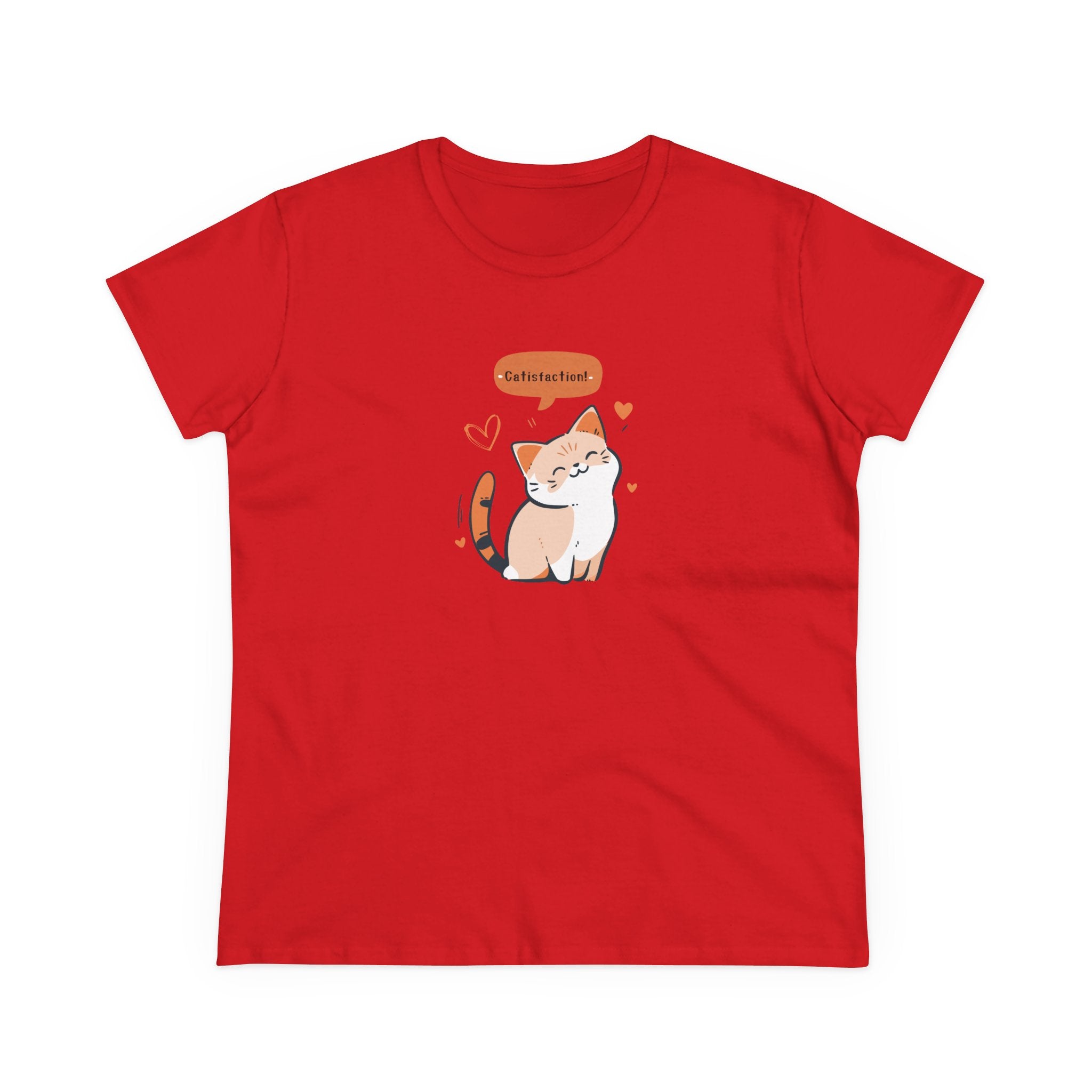 CATISFACTION-Women’s Graphic T-Shirt – Funny & Empowering