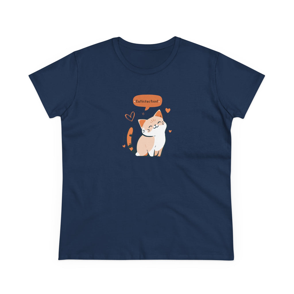 CATISFACTION-Women’s Graphic T-Shirt – Funny & Empowering