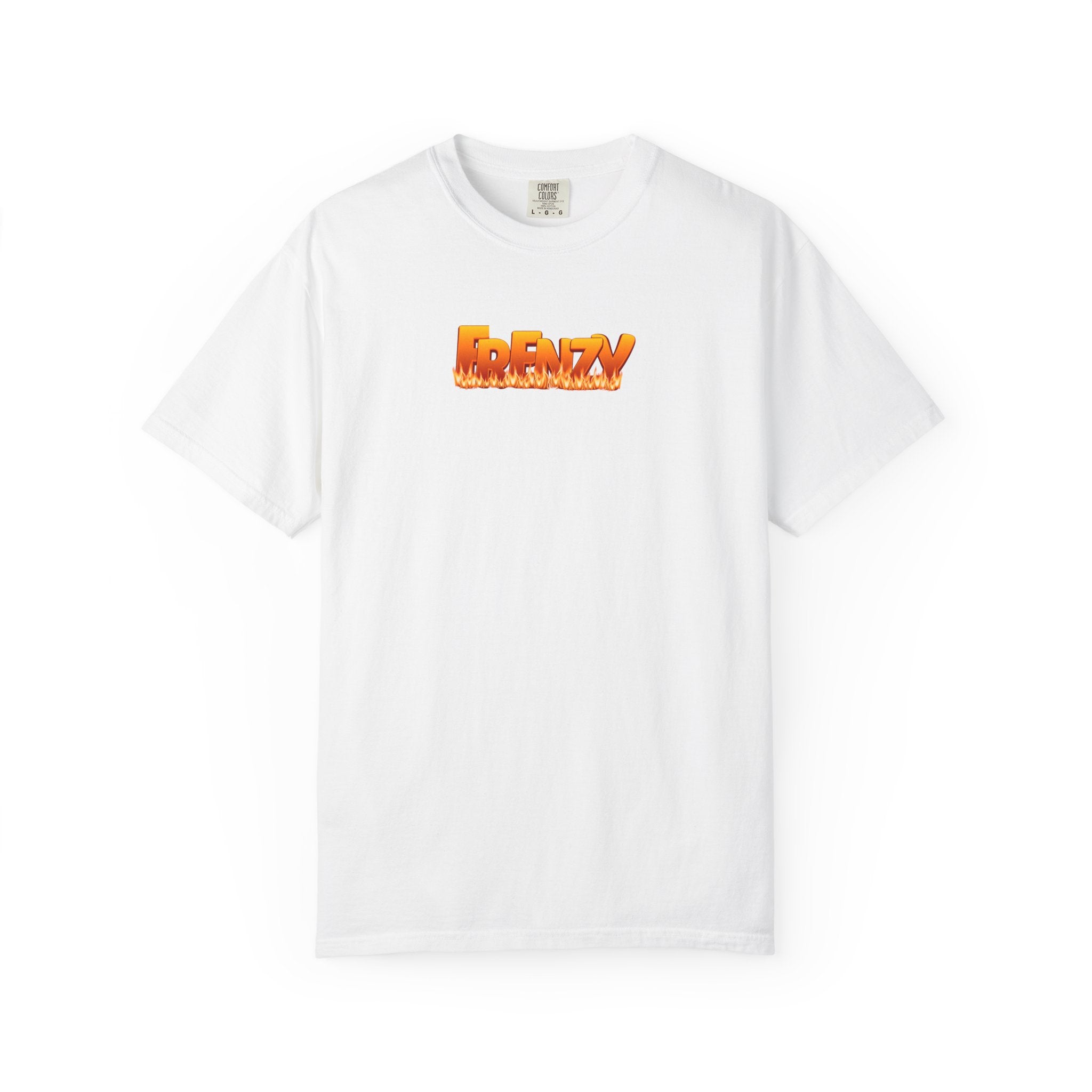 FRENZY Logo T-Shirt — Retro Flame '43' Graphic Tee
