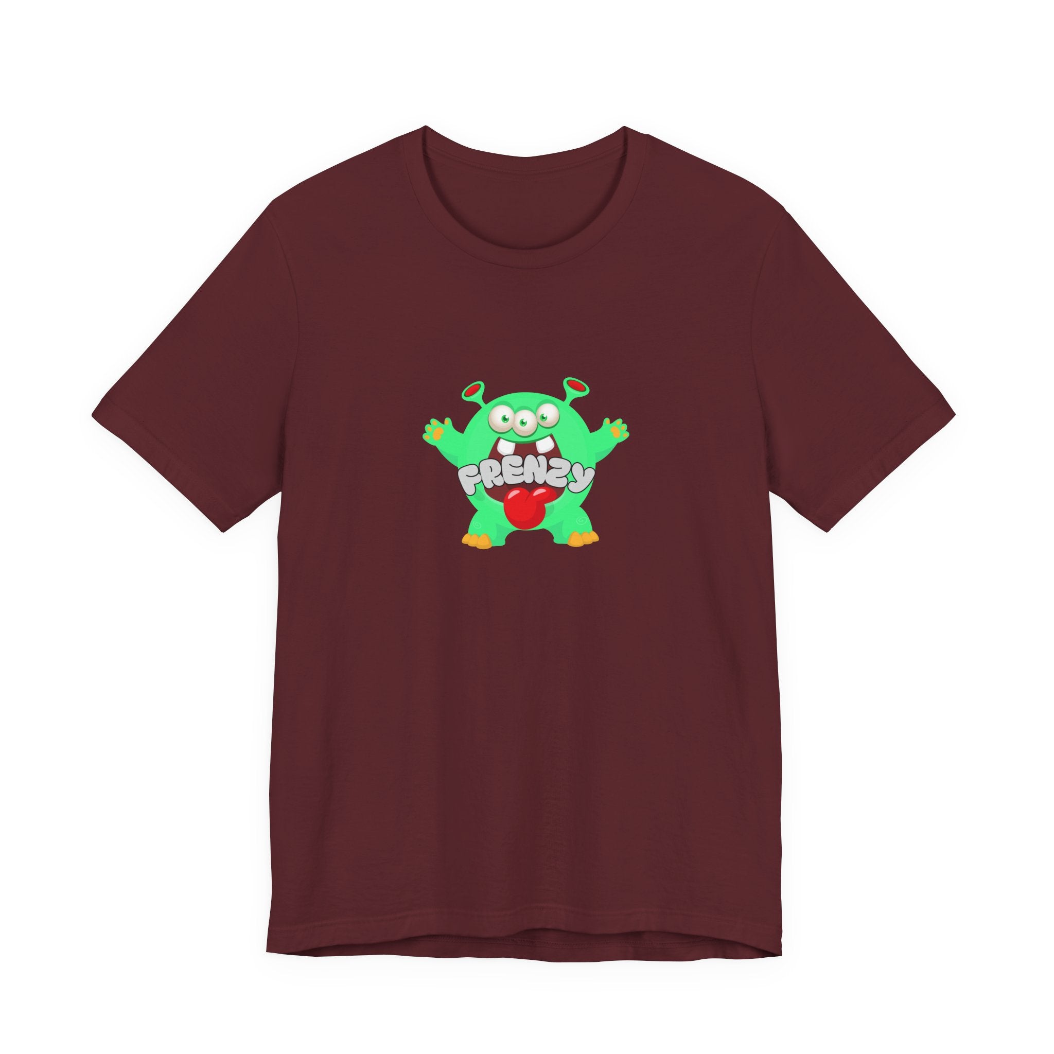 Frenzy Monster T-Shirt — Cute Green Cartoon Graphic Tee