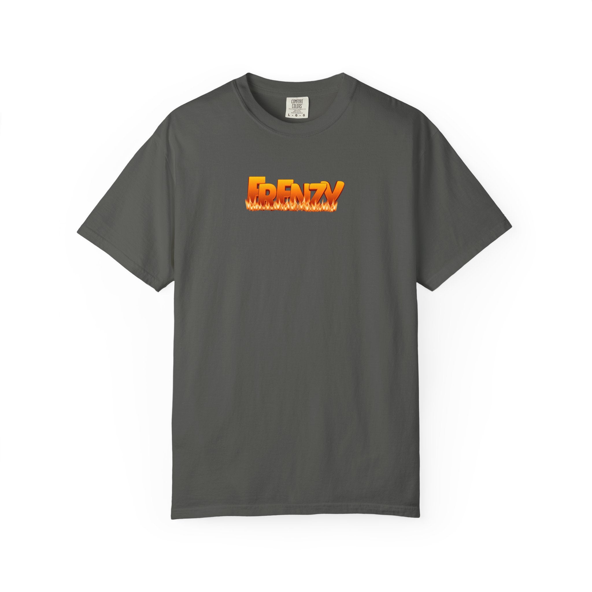 FRENZY Logo T-Shirt — Retro Flame '43' Graphic Tee