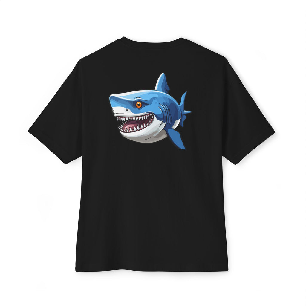 Frenzy Shark Tee — Graphic Oversized T‑Shirt