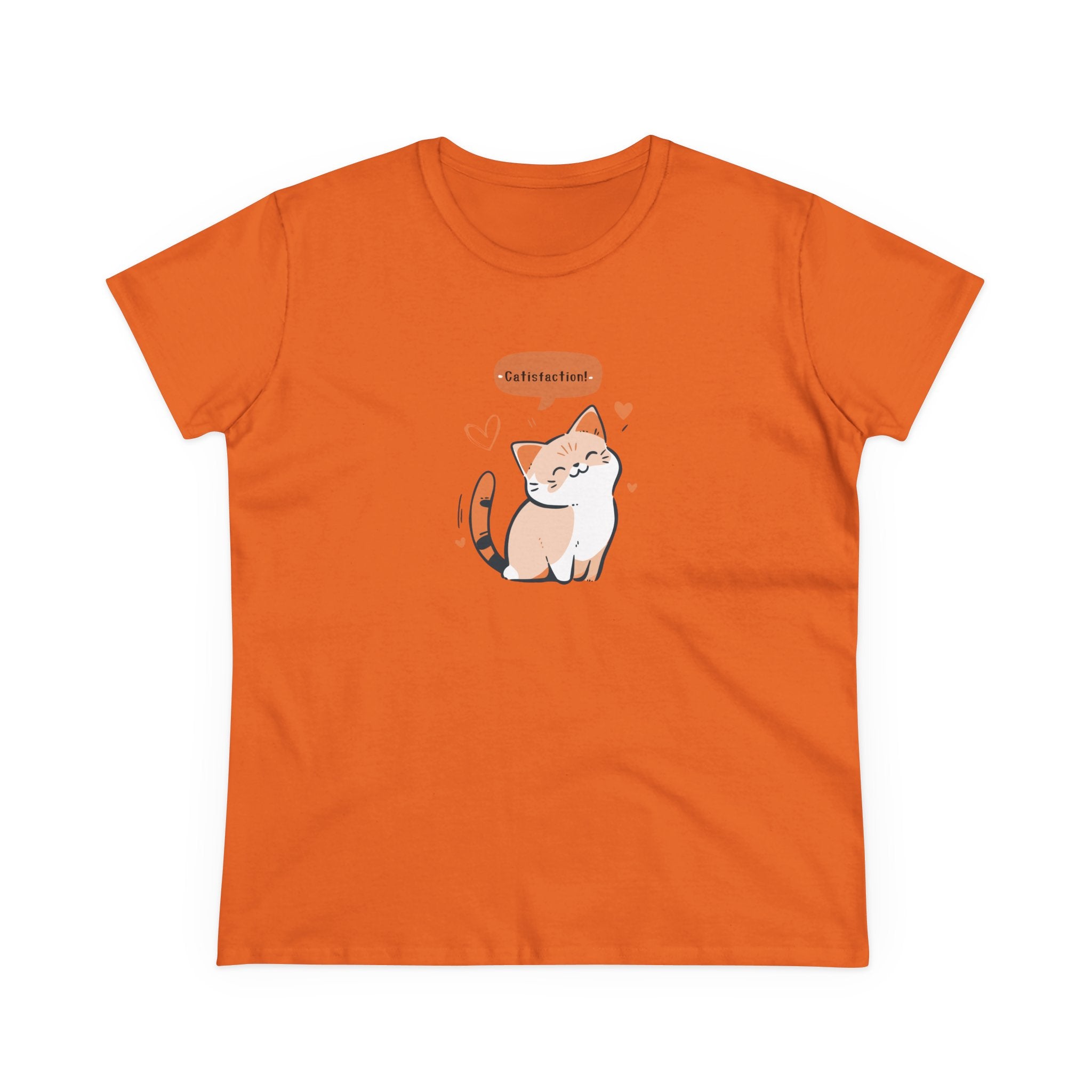 CATISFACTION-Women’s Graphic T-Shirt – Funny & Empowering