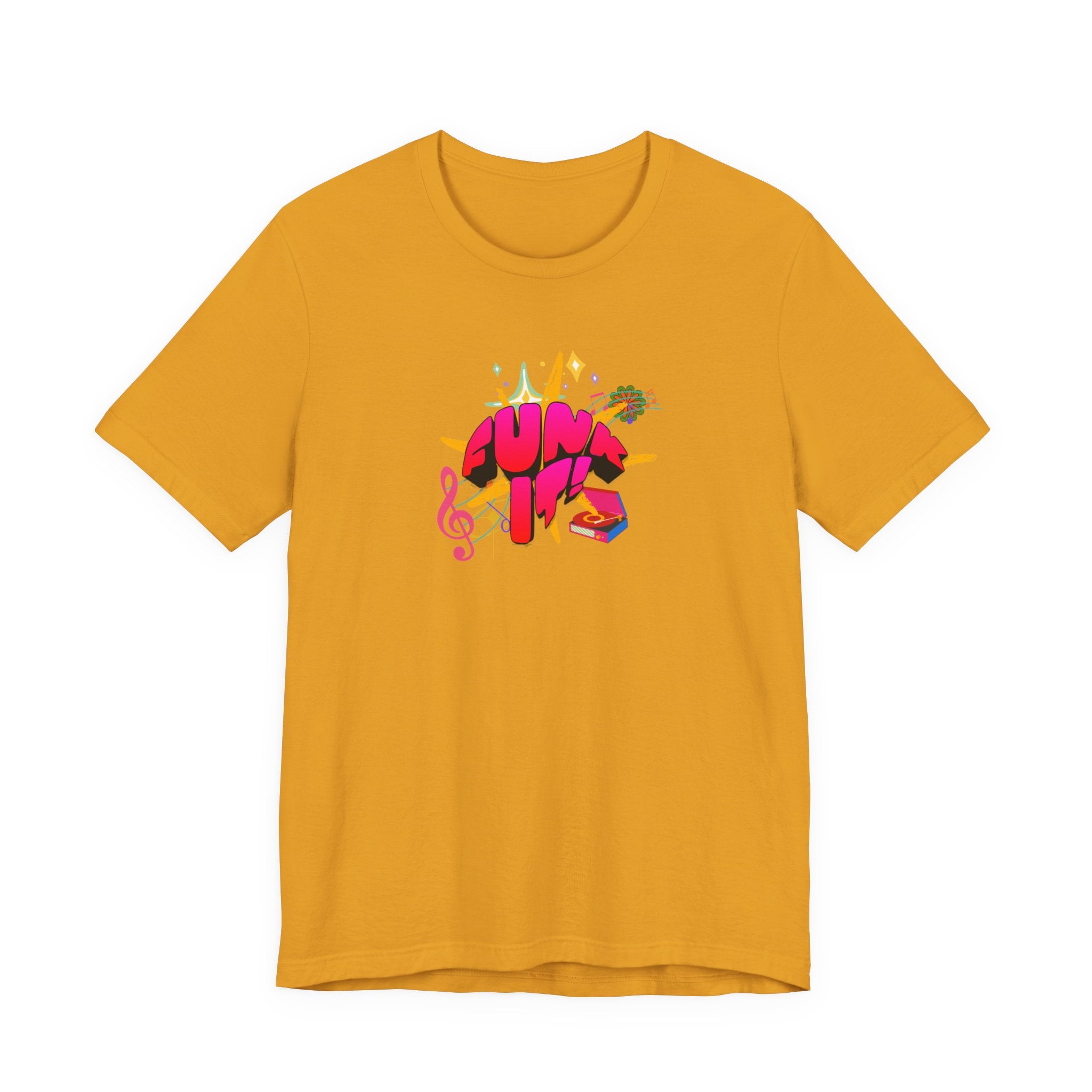 FUNKY IT!Graphic T‑Shirt — Colorful Music & Party Design