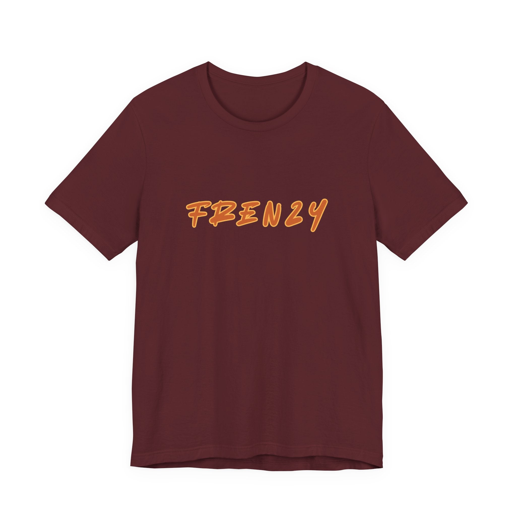 Frenzy Logo Tee — Bold Orange Streetwear T‑Shirt