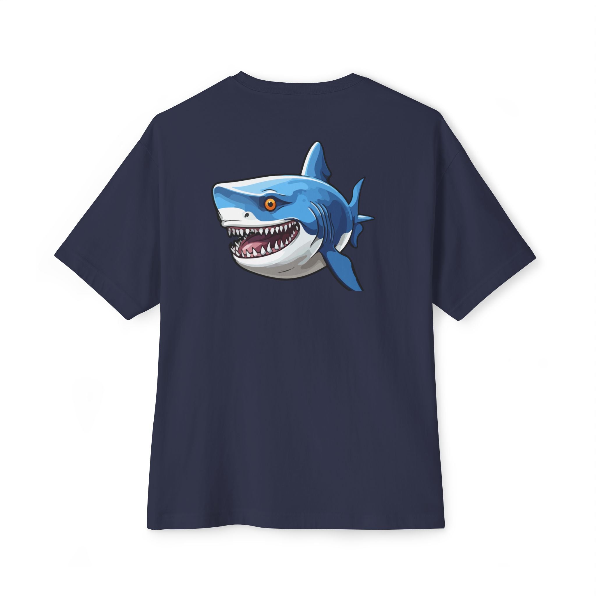 Frenzy Shark Tee — Graphic Oversized T‑Shirt