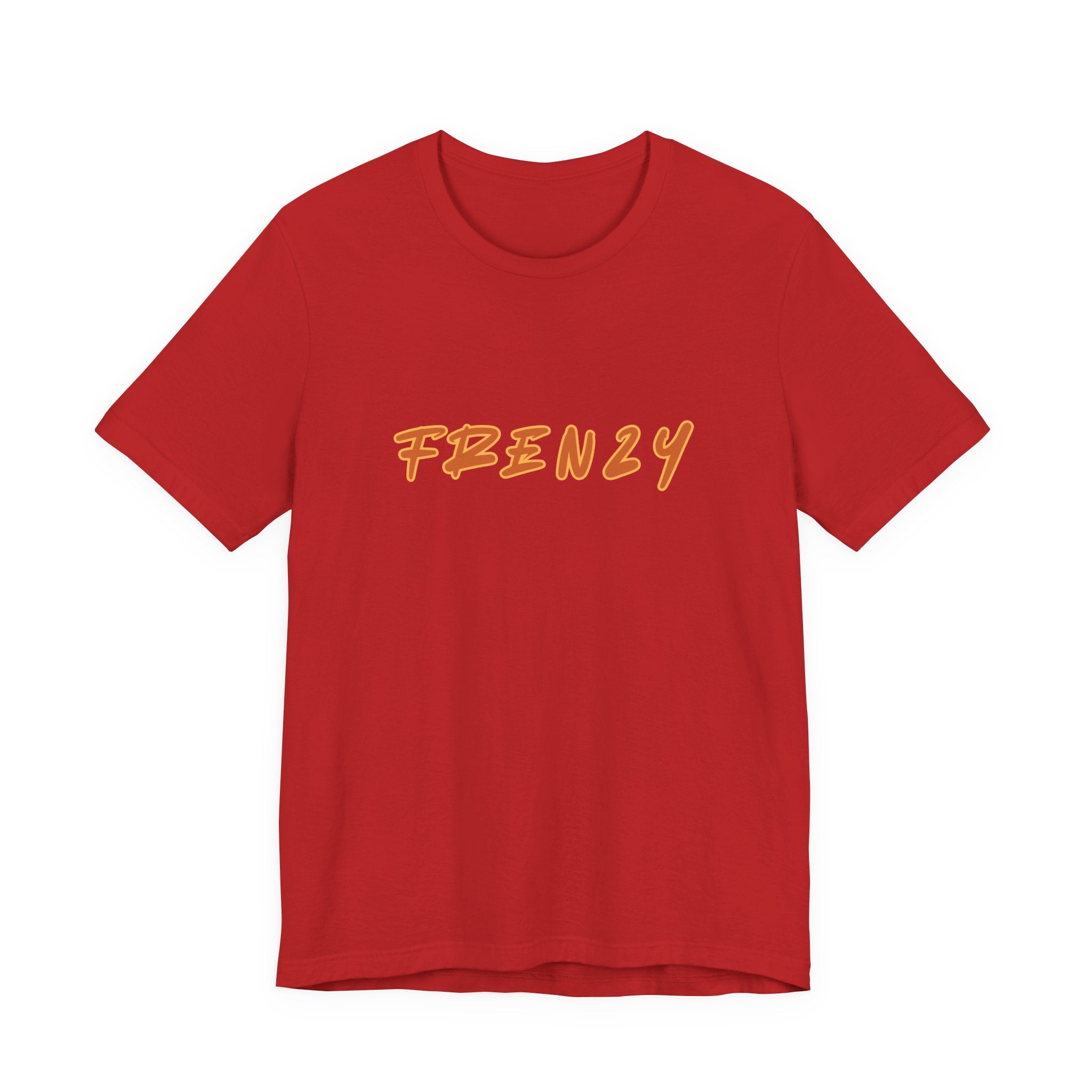 Frenzy Logo Tee — Bold Orange Streetwear T‑Shirt