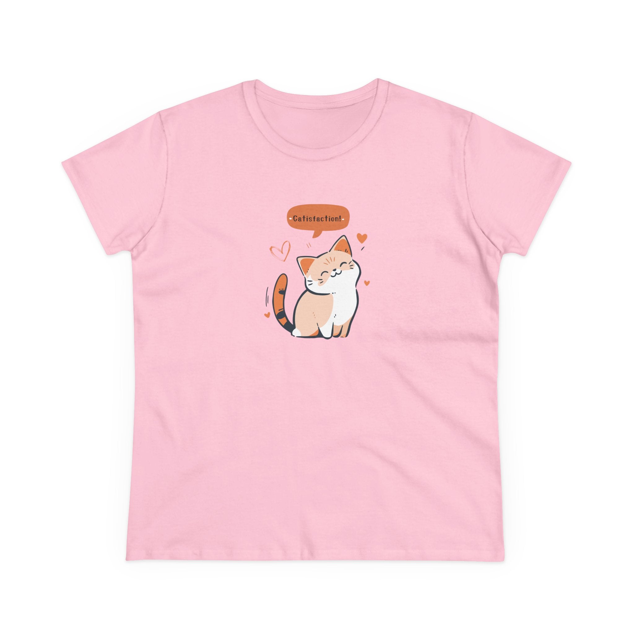 CATISFACTION-Women’s Graphic T-Shirt – Funny & Empowering