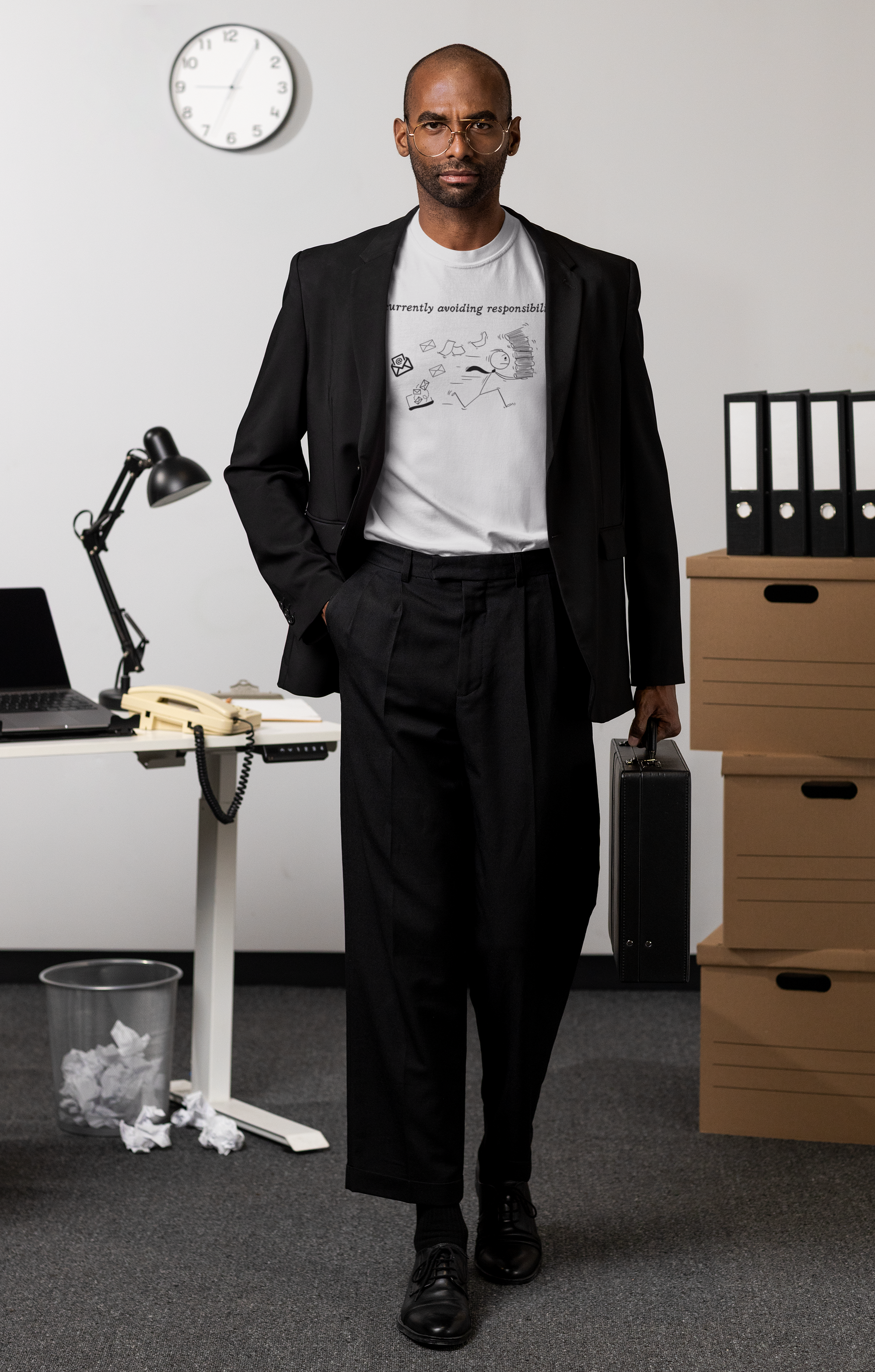 Currently Avoiding Responsibilities Funny Graphic T-Shirt