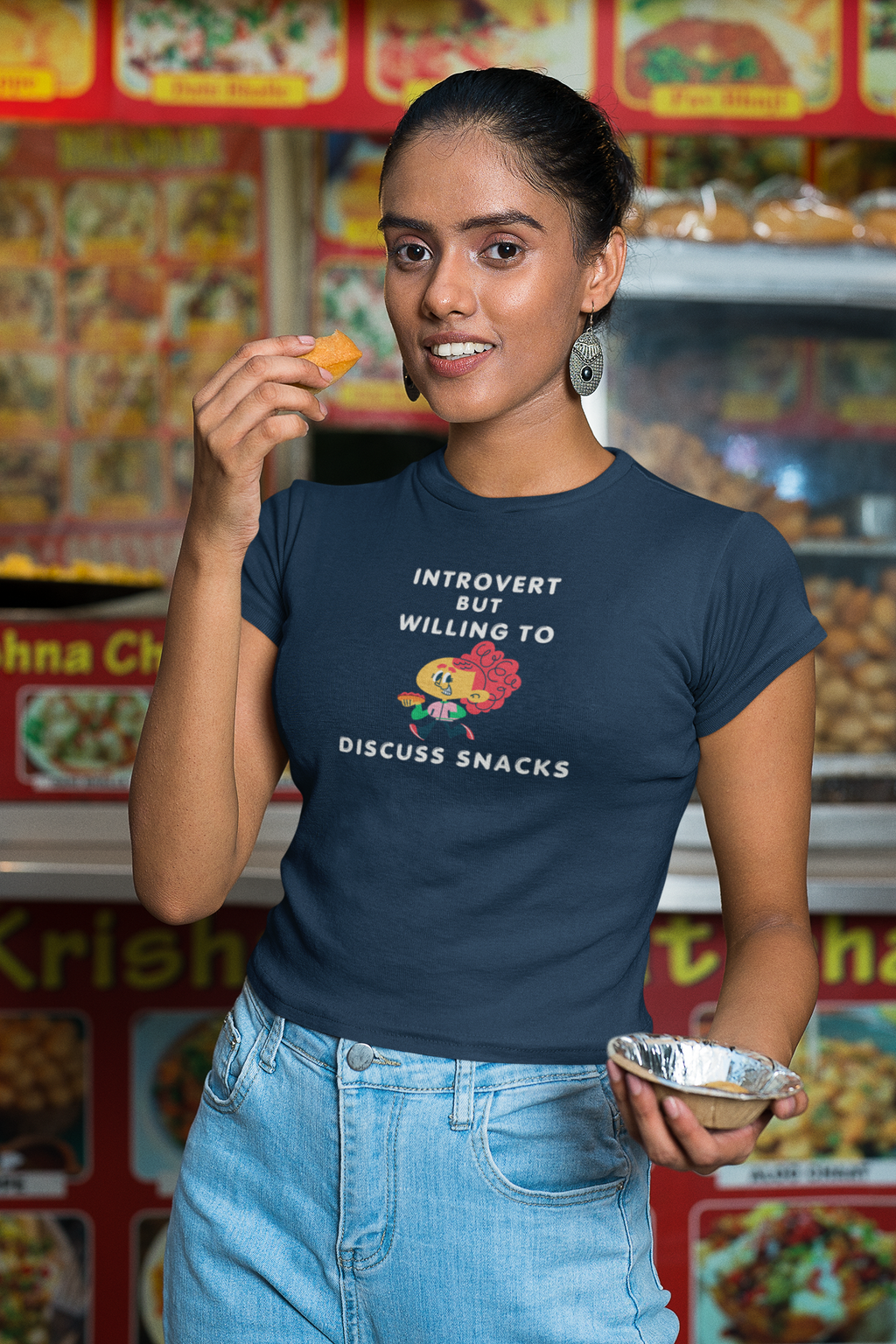 Introvert But Willing To Discuss Snacks T‑Shirt