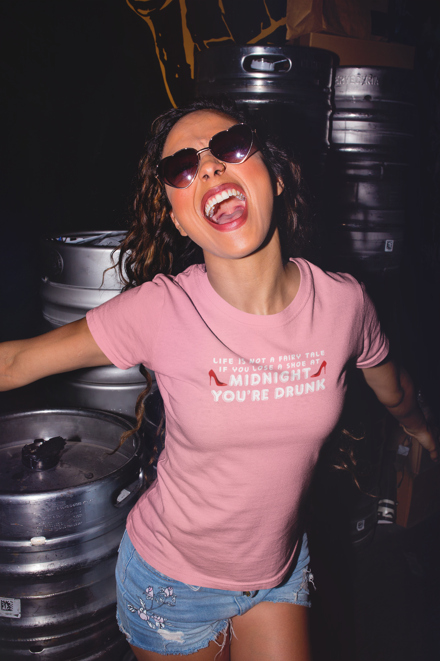 T-Shirt - "Life is not a Fairy Tale: If you lose a shoe at midnight you’re drunk"