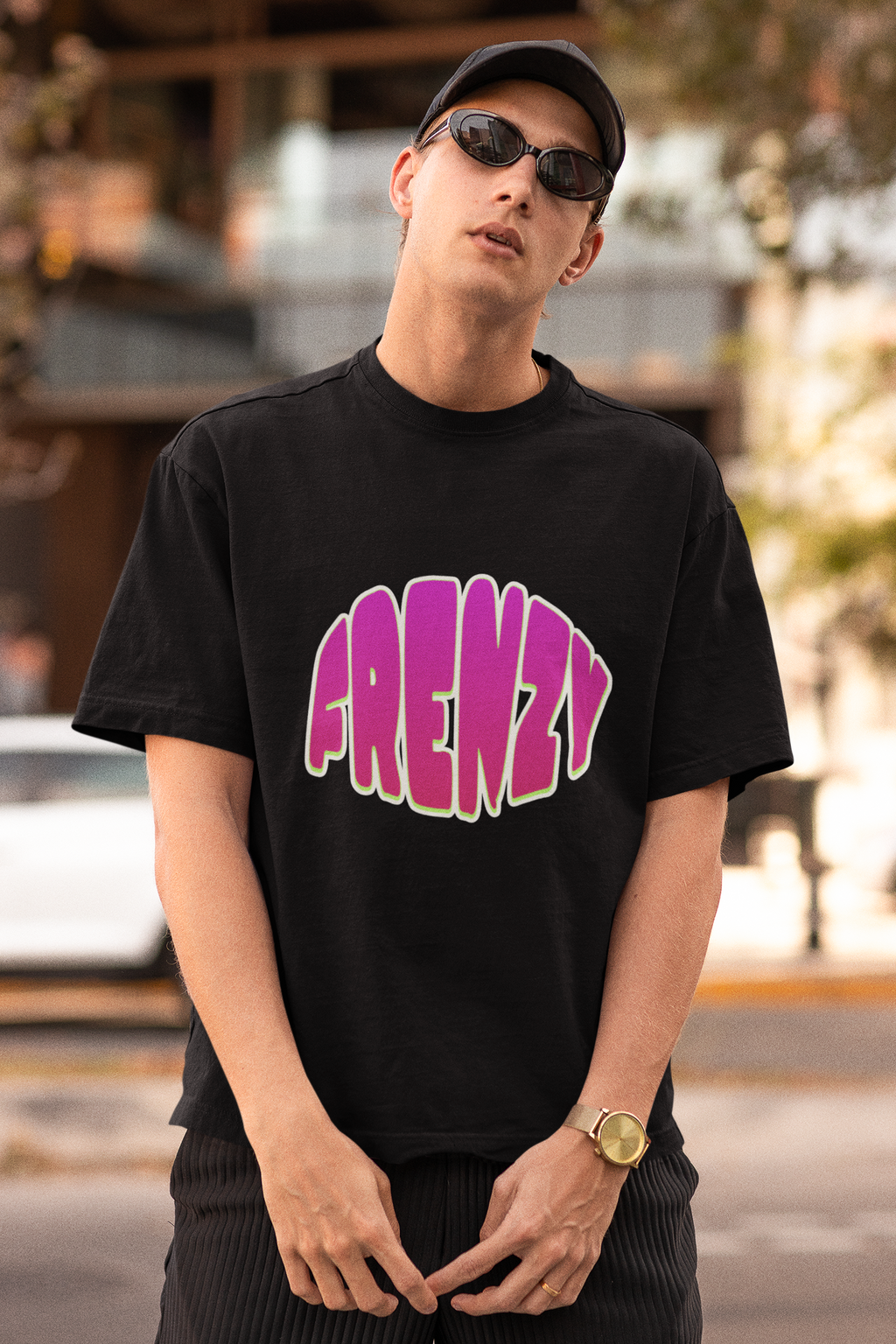 FRENZY T-Shirt — 'Gremly' Logo Front with '43' Graffiti Back