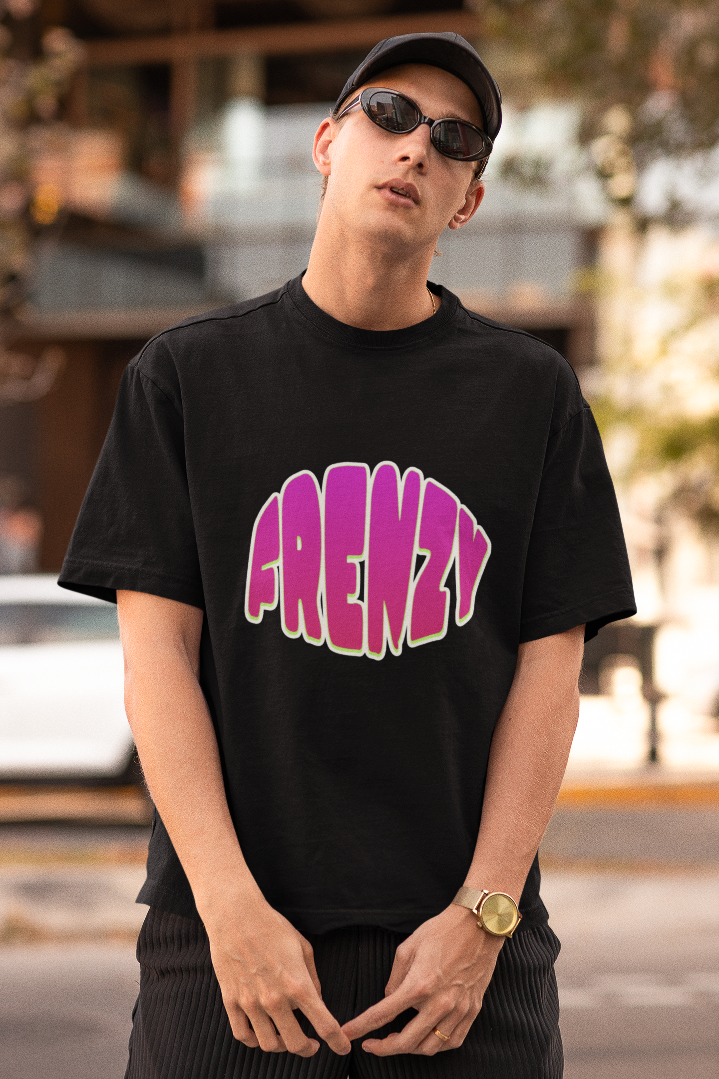 FRENZY T-Shirt — 'Gremly' Logo Front with '43' Graffiti Back