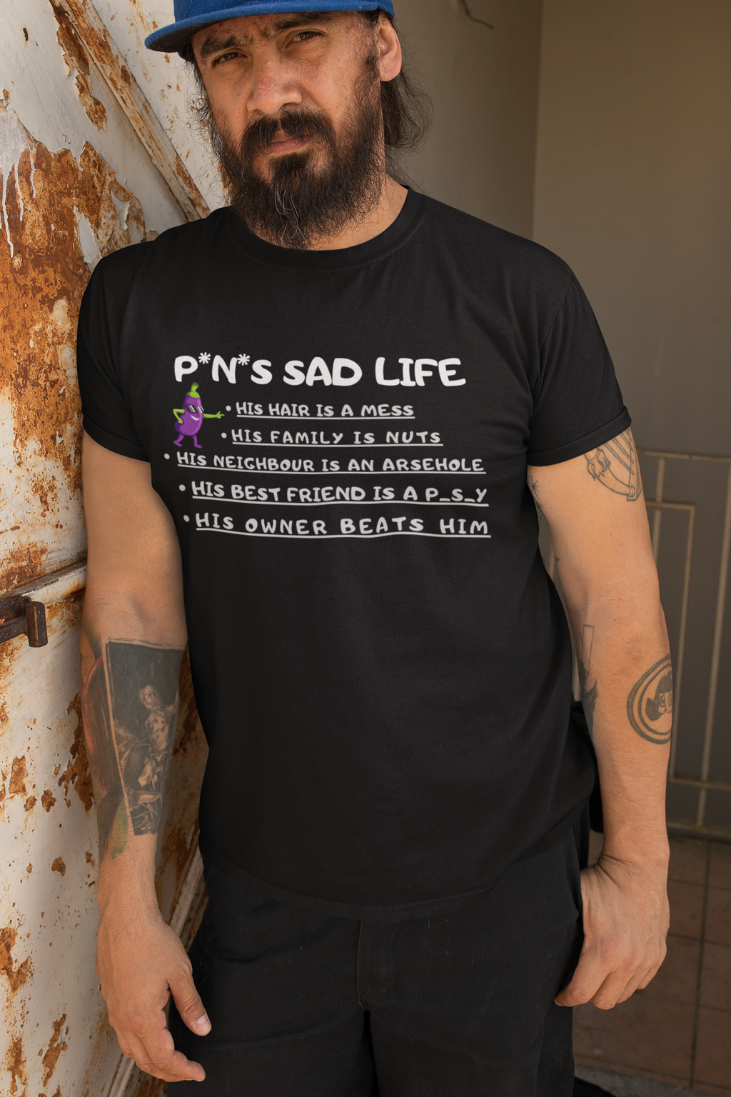 T‑Shirt — “P*N*s Sad Life” Funny  Tee