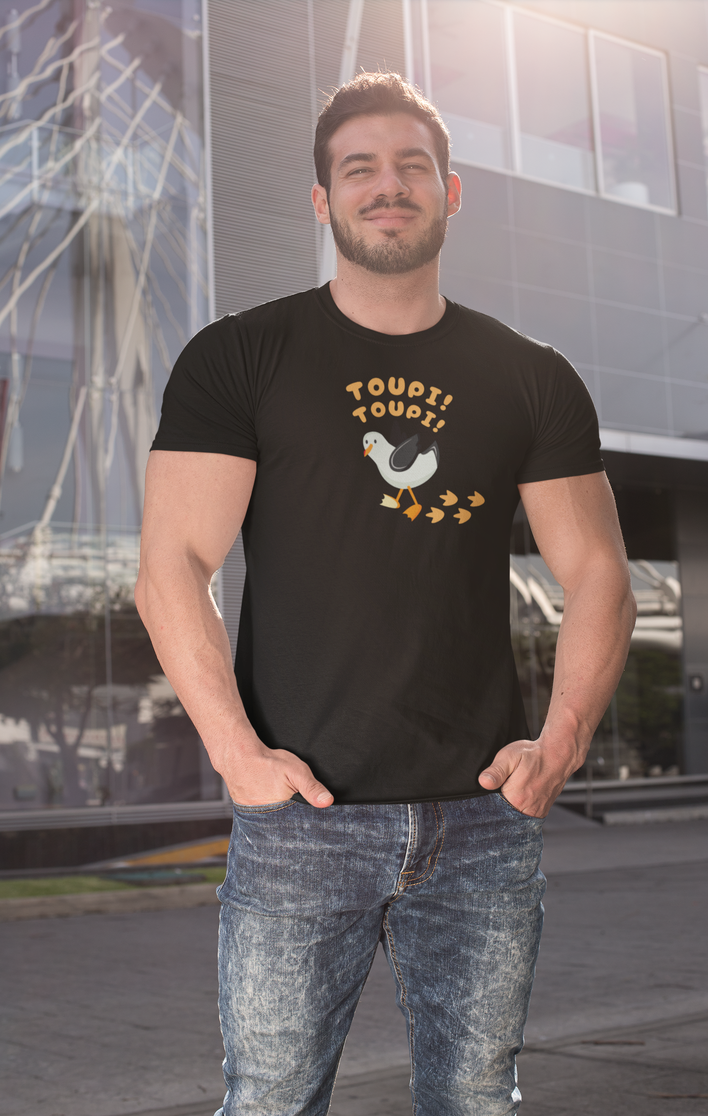 "Toupi! Toupi!"-Seagull Graphic Tee