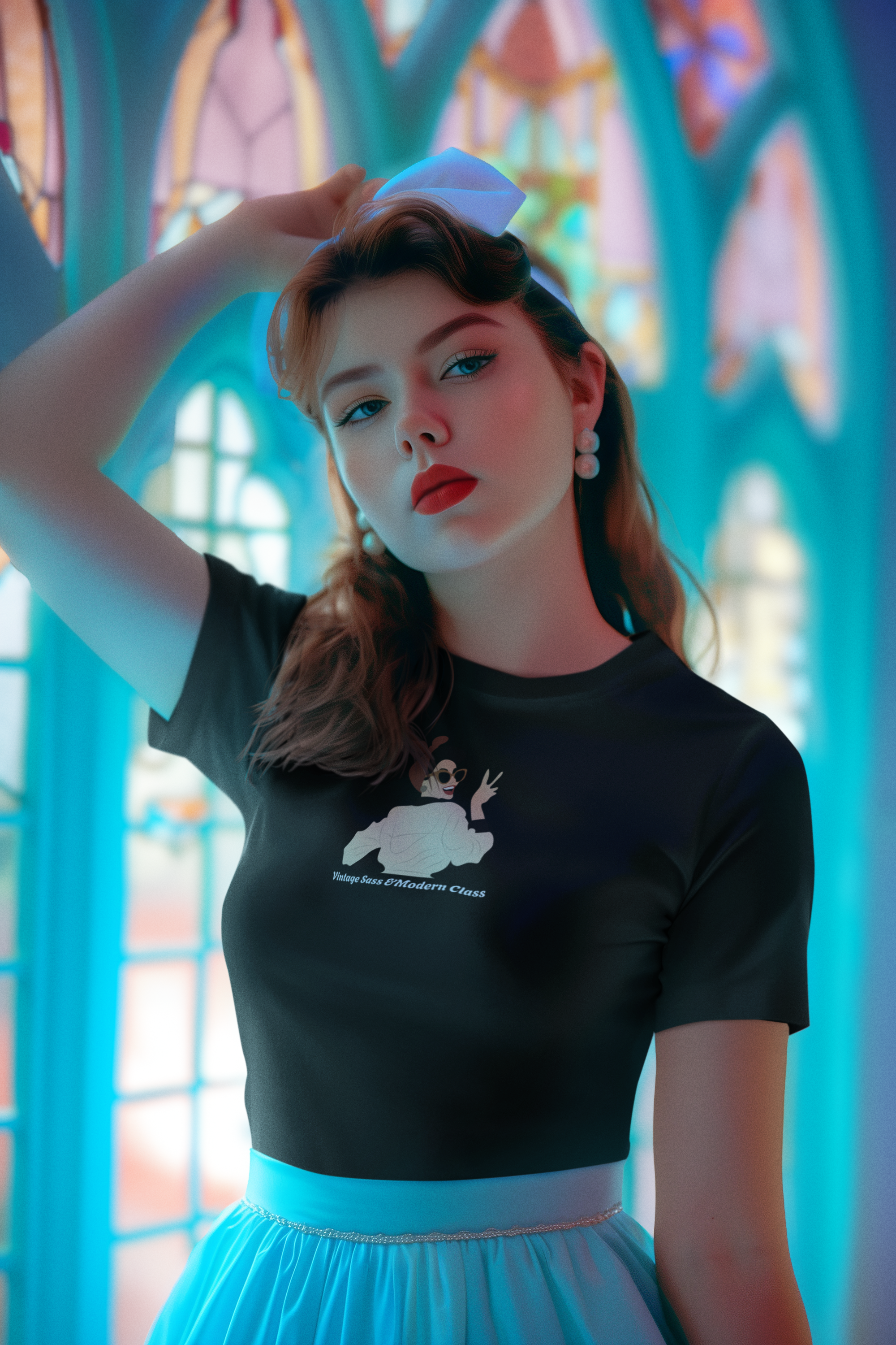 Vintage Sass & Modern Class Women Graphic Tshirt